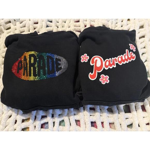 2 Pack Parade Hoodies Medium Good Used Condition Sparkle Colorful Cozy - Picture 1 of 9